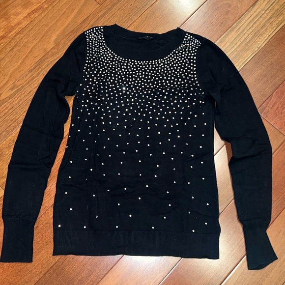 Express Rhinestone Sweater 🖤💎 - Picture 1 of 7